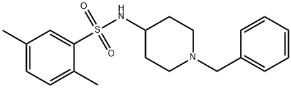 N-(1-benzylpiperidin-4-yl)-2,5-dimethylbenzenesulfonamide Struktur