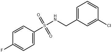 N-[(3-chlorophenyl)methyl]-4-fluorobenzenesulfonamide Struktur