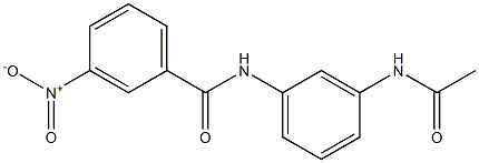 N-(3-acetamidophenyl)-3-nitrobenzamide Struktur