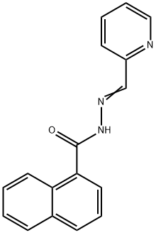 N-[(E)-pyridin-2-ylmethylideneamino]naphthalene-1-carboxamide Struktur