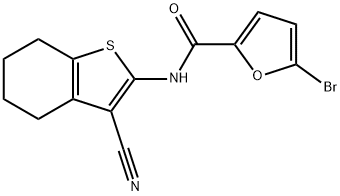 5-bromo-N-(3-cyano-4,5,6,7-tetrahydro-1-benzothiophen-2-yl)furan-2-carboxamide Struktur