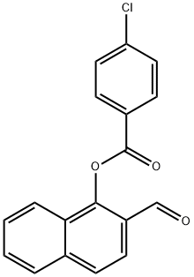 (2-formylnaphthalen-1-yl) 4-chlorobenzoate Struktur