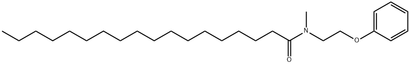 N-methyl-N-(2-phenoxyethyl)octadecanamide Struktur