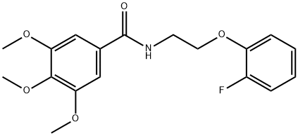 N-[2-(2-fluorophenoxy)ethyl]-3,4,5-trimethoxybenzamide Struktur