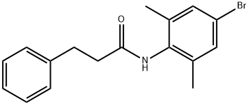 N-(4-bromo-2,6-dimethylphenyl)-3-phenylpropanamide Struktur