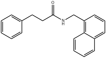 N-(naphthalen-1-ylmethyl)-3-phenylpropanamide Struktur