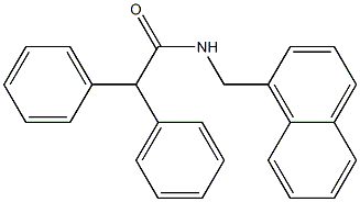 N-(naphthalen-1-ylmethyl)-2,2-diphenylacetamide Struktur