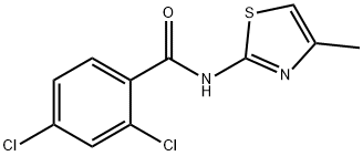 2,4-dichloro-N-(4-methyl-1,3-thiazol-2-yl)benzamide Struktur