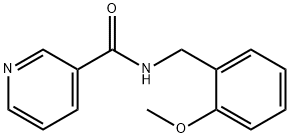 N-[(2-methoxyphenyl)methyl]pyridine-3-carboxamide Struktur