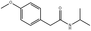 2-(4-methoxyphenyl)-N-propan-2-ylacetamide Struktur