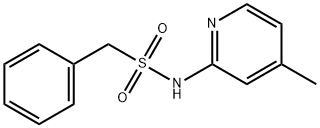 N-(4-methylpyridin-2-yl)-1-phenylmethanesulfonamide Struktur