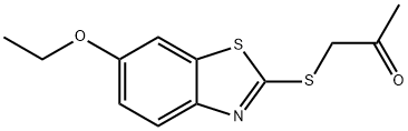 1-[(6-ethoxy-1,3-benzothiazol-2-yl)sulfanyl]propan-2-one Struktur