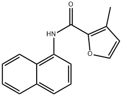 3-methyl-N-naphthalen-1-ylfuran-2-carboxamide Struktur