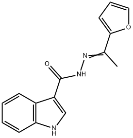 N-[(E)-1-(furan-2-yl)ethylideneamino]-1H-indole-3-carboxamide Structure