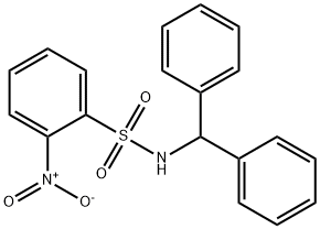 N-benzhydryl-2-nitrobenzenesulfonamide Struktur