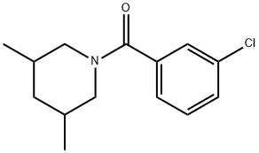 (3-chlorophenyl)-(3,5-dimethylpiperidin-1-yl)methanone Struktur