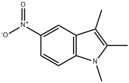 1,2,3-trimethyl-5-nitroindole Struktur