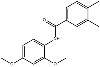 N-(2,4-dimethoxyphenyl)-3,4-dimethylbenzamide Struktur