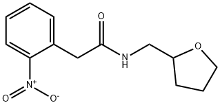 2-(2-nitrophenyl)-N-(oxolan-2-ylmethyl)acetamide Struktur