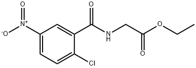 ethyl 2-[(2-chloro-5-nitrobenzoyl)amino]acetate Struktur