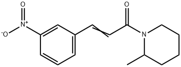 (E)-1-(2-methylpiperidin-1-yl)-3-(3-nitrophenyl)prop-2-en-1-one Struktur