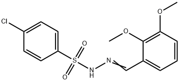 4-chloro-N-[(E)-(2,3-dimethoxyphenyl)methylideneamino]benzenesulfonamide Struktur