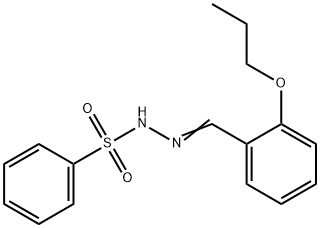 N-[(E)-(2-propoxyphenyl)methylideneamino]benzenesulfonamide Struktur