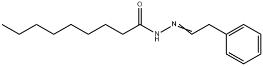 N-[(E)-2-phenylethylideneamino]nonanamide Struktur