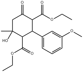 diethyl 4-hydroxy-2-(3-methoxyphenyl)-4-methyl-6-oxocyclohexane-1,3-dicarboxylate