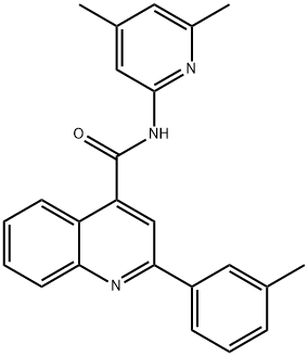 N-(4,6-dimethylpyridin-2-yl)-2-(3-methylphenyl)quinoline-4-carboxamide Struktur