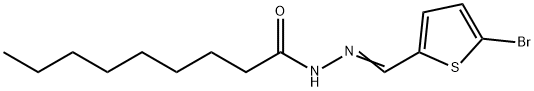 N-[(E)-(5-bromothiophen-2-yl)methylideneamino]nonanamide Struktur