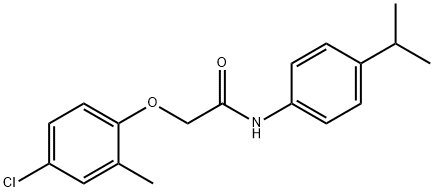 2-(4-chloro-2-methylphenoxy)-N-(4-propan-2-ylphenyl)acetamide Struktur