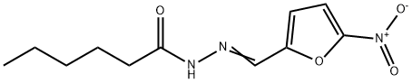 N-[(E)-(5-nitrofuran-2-yl)methylideneamino]hexanamide Struktur