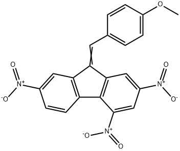 (9Z)-9-[(4-methoxyphenyl)methylidene]-2,4,7-trinitrofluorene Struktur