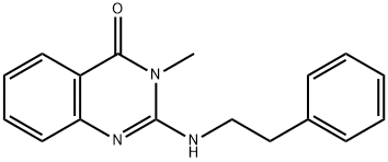 3-methyl-2-(2-phenylethylamino)quinazolin-4-one Struktur