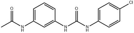 N-[3-[(4-chlorophenyl)carbamoylamino]phenyl]acetamide Struktur