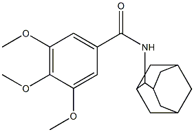 N-(2-adamantyl)-3,4,5-trimethoxybenzamide Struktur