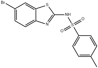 N-(6-bromo-1,3-benzothiazol-2-yl)-4-methylbenzenesulfonamide Struktur