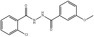 2-chloro-N'-(3-methoxybenzoyl)benzohydrazide Struktur