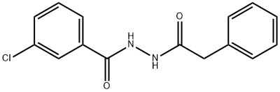 3-chloro-N'-(2-phenylacetyl)benzohydrazide Struktur