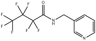 2,2,3,3,4,4,4-heptafluoro-N-(pyridin-3-ylmethyl)butanamide Struktur