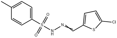 N-[(E)-(5-chlorothiophen-2-yl)methylideneamino]-4-methylbenzenesulfonamide Struktur