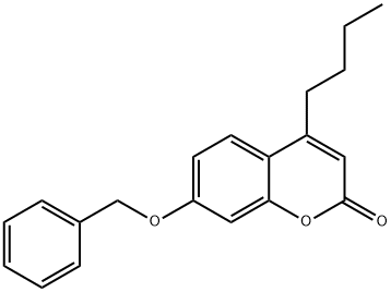 4-butyl-7-phenylmethoxychromen-2-one Struktur