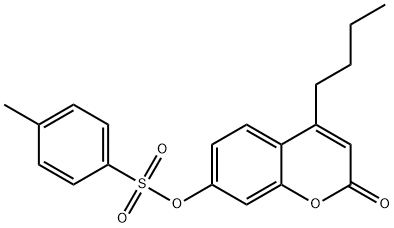 (4-butyl-2-oxochromen-7-yl) 4-methylbenzenesulfonate Struktur