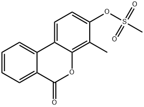 (4-methyl-6-oxobenzo[c]chromen-3-yl) methanesulfonate Struktur