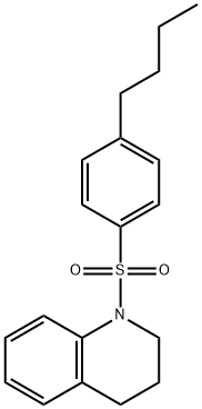 1-(4-butylphenyl)sulfonyl-3,4-dihydro-2H-quinoline Struktur