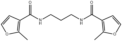 2-methyl-N-[3-[(2-methylfuran-3-carbonyl)amino]propyl]furan-3-carboxamide Struktur