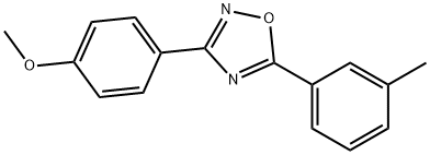 3-(4-methoxyphenyl)-5-(3-methylphenyl)-1,2,4-oxadiazole Struktur