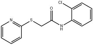 N-(2-chlorophenyl)-2-pyridin-2-ylsulfanylacetamide Struktur