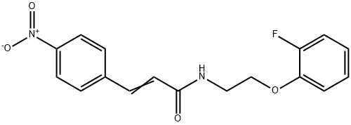 (E)-N-[2-(2-fluorophenoxy)ethyl]-3-(4-nitrophenyl)prop-2-enamide Struktur